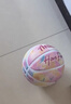 安踏（ANTA）兒童籃球橡膠4號籃球小學(xué)生幼兒園室內外耐磨四號訓練藍球 彩蛋粉 曬單實(shí)拍圖