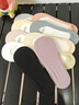 內小伴冰絲船襪子女士10雙春夏季薄款淺口隱形襪不掉跟裸感防滑透氣吸汗 曬單實(shí)拍圖