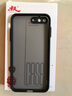 暴走適用蘋(píng)果8plus/7plus手機殼iPhone7P/8P保護套鏡頭全包防摔防指紋魔方硅膠直邊撞色透明磨砂黑 曬單實(shí)拍圖