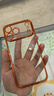古雷斯（GURRS）適用蘋(píng)果17promax手機殼 iphone17promax保護套鏡頭全包鎏金電鍍透明超薄氣囊防摔簡(jiǎn)約男女 星宇橙 曬單實(shí)拍圖
