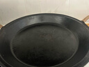 王源吉古法鑄鐵煎盤(pán)鐵板戶(hù)外烤肉盤(pán)卡式爐電磁爐通用煎餅煎牛排鍋貼煎鍋 古法煎鍋+玻璃蓋 36cm 曬單實(shí)拍圖