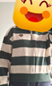 森馬（Semir）衛衣女冬半拉鏈立領(lǐng)小狗oversize條紋抓絨套頭衫疊穿復古上衣 灰綠色調00324 M 曬單實(shí)拍圖