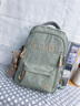 viney書(shū)包簡(jiǎn)約初中高中大學(xué)生雙肩包女大容量通勤背包戶(hù)外出游旅行包 綠色+小熊掛件 高顏值輕便百搭電腦包 曬單實(shí)拍圖