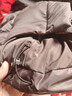 紅袖（hopeshow）甜美氣質(zhì)羽絨服2025冬季新款女裝90白鴨絨圍裹式針織拼接小眾外套 咖啡037 M 曬單實(shí)拍圖