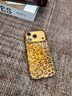 素洛適用蘋(píng)果17promax手機殼日韓ins豹紋凱蒂貓iPhone16pro甜酷辣妹15美拉德風(fēng)14帶掛繩13輕奢保護套 棕色豹紋kitty貓大孔 iPhone 17 Pro 曬單實(shí)拍圖