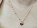 伊燦新年酒紅色滴釉愛(ài)心毛衣鏈小眾設計感項鏈高級頸鏈2025新款鎖骨鏈 酒紅色滴釉愛(ài)心毛衣鏈 曬單實(shí)拍圖