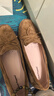 暇步士（Hush Puppies）【商場(chǎng)同款】女士樂(lè )福鞋25新款懶人一腳蹬休閑鞋通勤平底鞋 茶褐色 39 曬單實(shí)拍圖