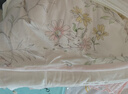 全棉時(shí)代嬰兒抱被秋冬加厚可脫膽純棉新生兒包被產(chǎn)房包巾 雀舞花園90cm 曬單實(shí)拍圖
