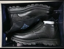 老人頭（LAORENTOU）皮鞋男冬季棉鞋皮毛一體加絨純羊毛厚底保暖靴子 LA52513 黑44 曬單實(shí)拍圖