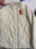 金三塔JINSANT金三塔100%蠶絲填充秋冬長(cháng)袖棉襖女新品三防外套保暖上衣 白色 L 曬單實(shí)拍圖