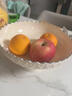 木格格水果盤(pán)客廳家用高顏值新年果盤(pán)輕奢高級感果盤(pán)零食籃過(guò)年零食擺盤(pán) 奶油色 曬單實(shí)拍圖
