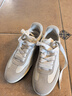 愛(ài)步（ECCO）厚底板鞋女 復古街頭德訓休閑鞋 街頭球鞋272833 灰白色/白色37 曬單實(shí)拍圖