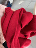哈羅閃圍巾女冬季韓版百搭保暖針織圍脖送女朋友情人節禮物 紅色 165*25 曬單實(shí)拍圖