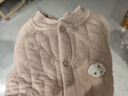 寶寶秋衣夾棉嬰兒上衣男女童秋冬款內衣可外穿打底衫秋季保暖衣 藕粉#7731 【冬天必備】 80 【推薦9-12月 體重18-22斤】 曬單實(shí)拍圖