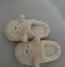 名創(chuàng  )優(yōu)品（MINISO）羊咩咩棉拖鞋女秋冬家居室內厚底月子毛毛拖鞋黃色包跟款 38-39 曬單實(shí)拍圖