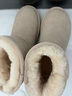 意爾康女靴雪地靴女冬季厚底加絨加厚保暖棉鞋百搭中筒短靴媽媽棉靴子 米白2 加絨 【靴筒羊毛內里】 36 曬單實(shí)拍圖
