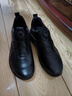 其樂(lè )真皮男鞋新款頭層牛皮厚底舒適軟底防滑戶(hù)外跑步鞋休閑運動(dòng)鞋 黑色 41 曬單實(shí)拍圖
