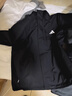 adidas拒水加絨內膽三合一連帽外套男女秋冬阿迪達斯官方輕運動(dòng)   黑色   L 曬單實(shí)拍圖