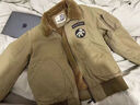 XJSGS國際高端品牌棉衣外套男士春夏加絨加厚羊羔絨棉服工裝飛行員夾克 高檔卡其色【現貨速達】 秋冬款 XL 曬單實(shí)拍圖