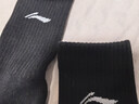 李寧（LI-NING）襪子運動(dòng)襪（6雙）中長(cháng)襪棉跑步羽毛球襪男女防臭吸汗生活籃球襪 曬單實(shí)拍圖