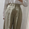 UR2026春季新款女裝流光風(fēng)休閑寬松高腰闊腿褲UYU650066 卡其 XXS 曬單實(shí)拍圖