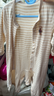 babylove嬰兒連體衣春秋季純棉中開(kāi)哈衣居家爬服彩棉長(cháng)袖睡衣百天寶寶衣服 無(wú)染彩棕-條紋 73cm 曬單實(shí)拍圖