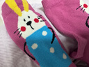 斑比童襪女童襪子秋冬季兒童棉襪春秋款無(wú)骨中筒襪BB25553 18-20碼 曬單實(shí)拍圖