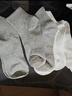 雅鹿【100%新疆棉】襪子男中筒襪抗菌秋冬季純色防臭棉襪 【混色 5雙】雅鹿專(zhuān)柜正品 5雙 曬單實(shí)拍圖