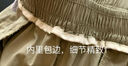 詩婭達(dá)春夏休閑褲女高腰寬松直筒顯瘦哈倫褲棉質(zhì)透氣百搭九分褲女褲 米杏色 L 建議105-115斤 曬單實(shí)拍圖