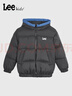Lee兒童大毛領(lǐng)羽絨服冬季保暖加厚中大童男女童裝中長(cháng)款工裝外套 黑色（輕薄款） 110 cm 曬單實(shí)拍圖