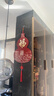 YIJLJ新中式福字葫蘆掛飾客廳電視背景墻裝飾畫(huà)入戶(hù)玄關(guān)門(mén)上掛畫(huà)中國結 吉祥如意291895 30*40 亮麗水晶畫(huà)面+精雕造型 中國結流蘇掛飾 曬單實(shí)拍圖