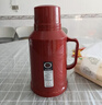 新款馬卡龍熱水瓶車(chē)載暖壺小型保溫瓶客廳家用宿舍帶蓋暖水瓶茶瓶 紅色 1L 曬單實(shí)拍圖