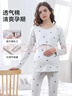 已朵孕婦秋衣秋褲純棉毛衫秋冬季保暖內衣哺乳睡衣女月子服居家服套裝 曬單實(shí)拍圖