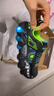 Skechers斯凱奇兒童怪獸鞋秋冬閃燈潮流男童鞋炫酷亮燈休閑運動(dòng)鞋400121L 黑色/藍色/檸檬色/BBLM 32 曬單實(shí)拍圖
