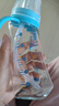 M&M弧形玻璃吸管杯兒童喝奶杯子 1歲以上寶寶水壺mm吸管杯直飲奶瓶 海洋 240ml +直飲吸嘴*1 曬單實(shí)拍圖