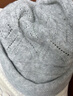 CACUSS純羊毛針織帽女冬季保暖毛線(xiàn)帽大頭圍顯臉小冷帽冬帽堆堆帽子女 曬單實(shí)拍圖
