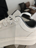 百麗男鞋厚底增高小白鞋秋款英倫復古運動(dòng)休閑板鞋A2259CM5 白單里 43 曬單實(shí)拍圖