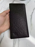 七匹狼（SEPTWOLVES）男士高端錢(qián)包長(cháng)款一鹿有你簡(jiǎn)約真皮錢(qián)夾頭層牛皮輕奢卡包生日禮物 黑色-送父親爸爸老公男友情人節高檔禮物木盒包裝 18.8*9cm 曬單實(shí)拍圖