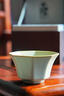 茶具月白汝窯 青澹墨雅主人杯冰裂釉茶杯景德鎮手工陶瓷禮盒裝 月白 厚德八方杯 80ml 曬單實(shí)拍圖