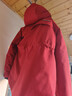 鴨鴨紅色工裝派克羽絨服女中長(cháng)款2025冬季新款潮流韓版小眾設計感外套 漿果紅 S (建議90-130斤) 曬單實(shí)拍圖