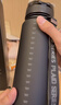 特斯拉（Tesla）官方 運動(dòng)水壺密封防漏精確刻度大容量便攜手提 黑色 1100ml 曬單實(shí)拍圖