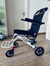 凱萊寶輪椅折疊老人超輕便旅行便攜式手動(dòng)鋁合金手推車(chē)可上飛機殘疾康復 1輕便減震款+折疊小巧易攜帶【便攜出門(mén)】ZT 曬單實(shí)拍圖