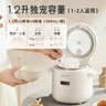 小熊（Bear）2025新款 電飯煲電飯鍋1-2人家用多功能煮飯鍋 迷你宿舍柴火飯小型電飯煲 升級陶瓷油內膽1.2L 升級【微電腦款】 1.2L DFB-S12E6 曬單實(shí)拍圖
