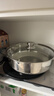 美廚（MAXCOOK）316不銹鋼火鍋32cm 湯鍋火鍋復底帶蓋 燃氣電磁爐通用 MCT1983 曬單實(shí)拍圖