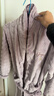 古今（GUJIN）珊瑚絨睡袍女秋冬季長(cháng)款睡衣加厚浴袍保暖浴衣法蘭絨可外穿家居服 曬單實(shí)拍圖
