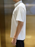 柒牌（SEVEN）【10A抗菌2A防螨/莫代爾】商務(wù)短袖襯衫男士2026春夏季新品 大白 38 曬單實(shí)拍圖