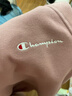 Champion冠軍加絨連帽衛衣女新款休閑時(shí)尚刺繡長(cháng)袖上衣 粉色 S  曬單實(shí)拍圖