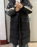 歌詩(shī)慧棉服女2025新款冬季外套女中長(cháng)款黑色羽棉襖女生加厚加絨棉衣過(guò)膝 雙條杠中長(cháng)款棉服【連帽黑色】 均碼 【建議125斤內】 曬單實(shí)拍圖