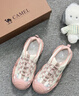 駱駝（CAMEL）極光丑萌鞋女戶(hù)外登山鞋撞色厚底休閑鞋 L26S202026 米/銀/粉 37 曬單實(shí)拍圖