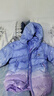 迪士尼女童羽絨服外套兒童連帽中長(cháng)款寶寶冰雪愛(ài)莎保暖加厚白鴨絨 QBX513360藍紫 160適合155-165cm  曬單實(shí)拍圖